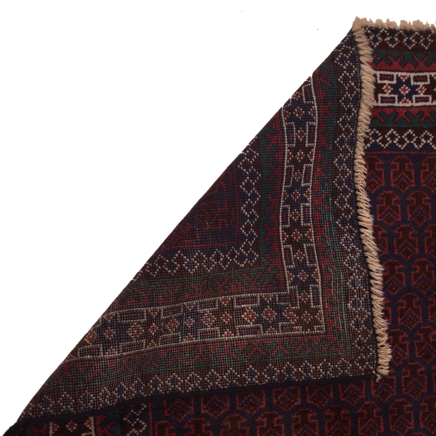 Baluchi Rug Handmade Red Prayer Design 3x5 ft