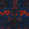 Baluchi Rug Handmade Blue Geometric 3x5 ft