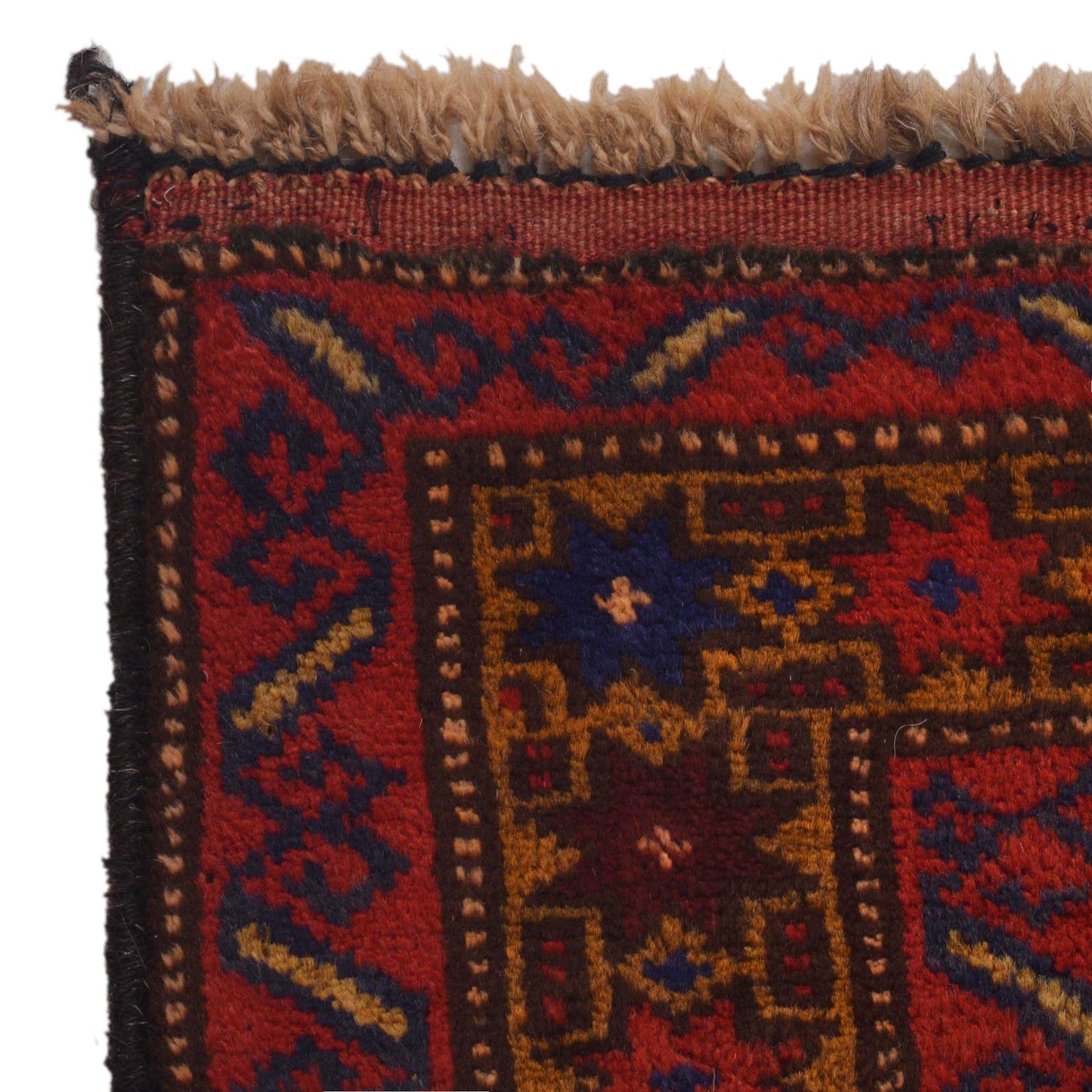 Baluchi Rug Handmade Red Prayer Design 3x5 ft