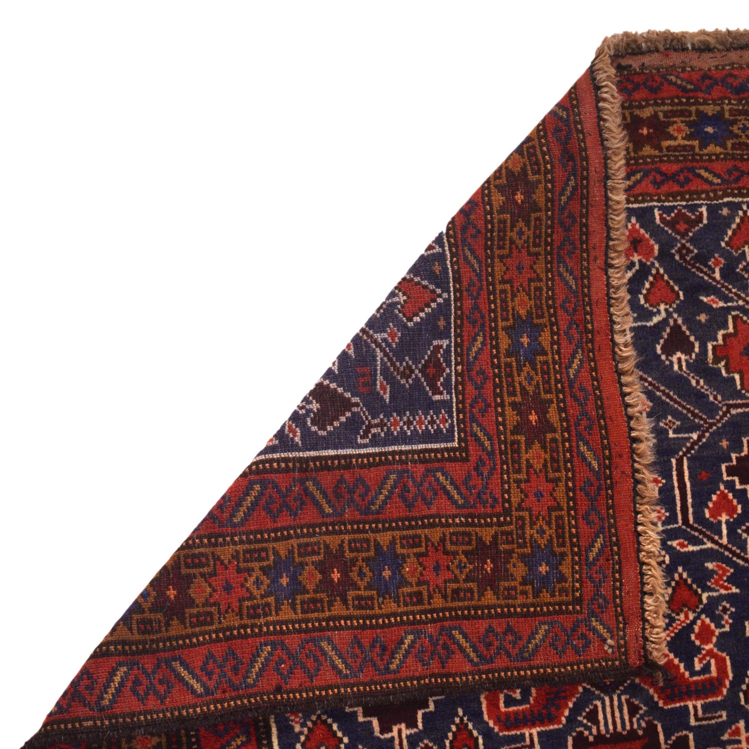Baluchi Rug Handmade Red Prayer Design 3x5 ft