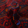 Baluchi Rug Handmade Red Geometric 2x4 ft