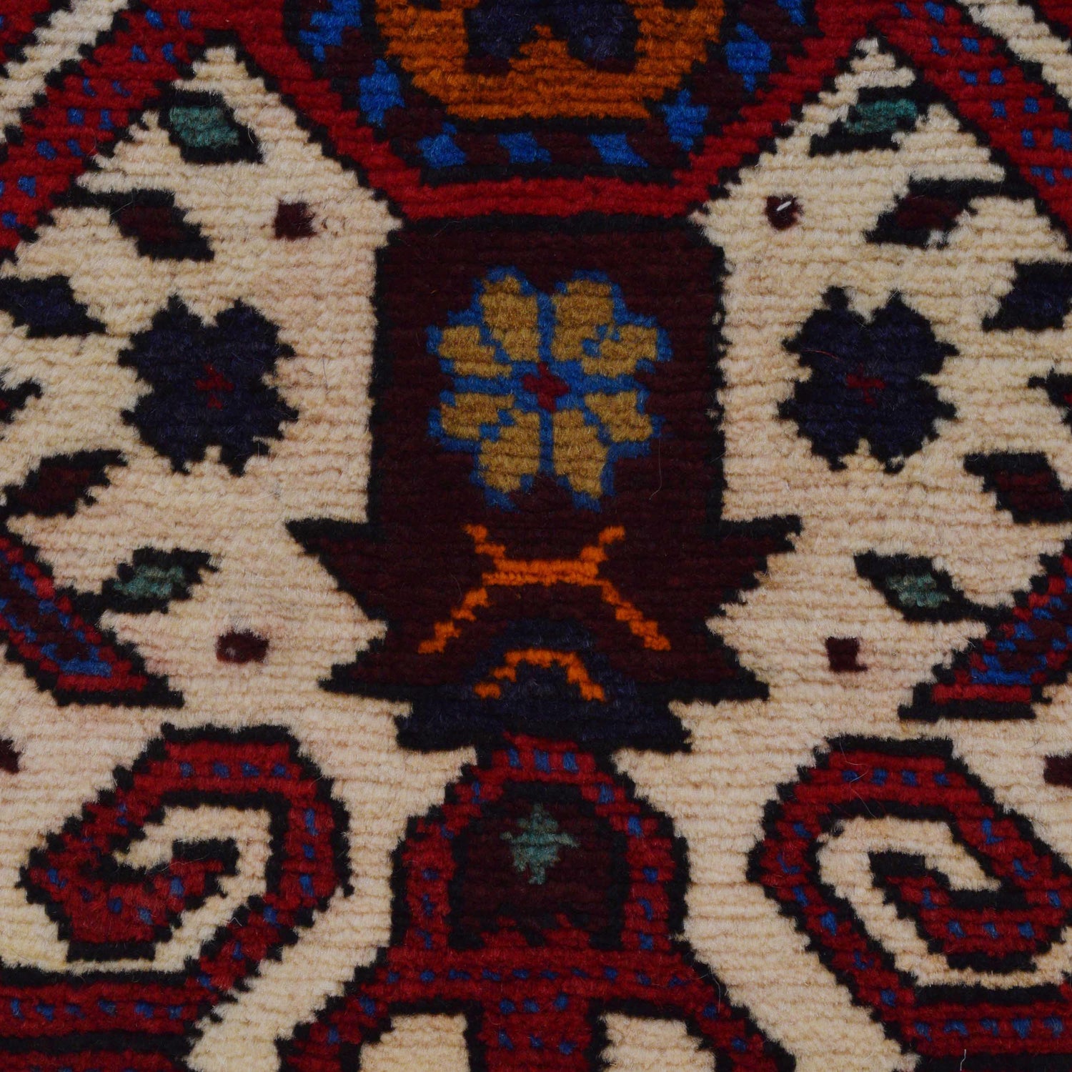 Baluchi Rug Handmade Beige Geometric 3x5 ft