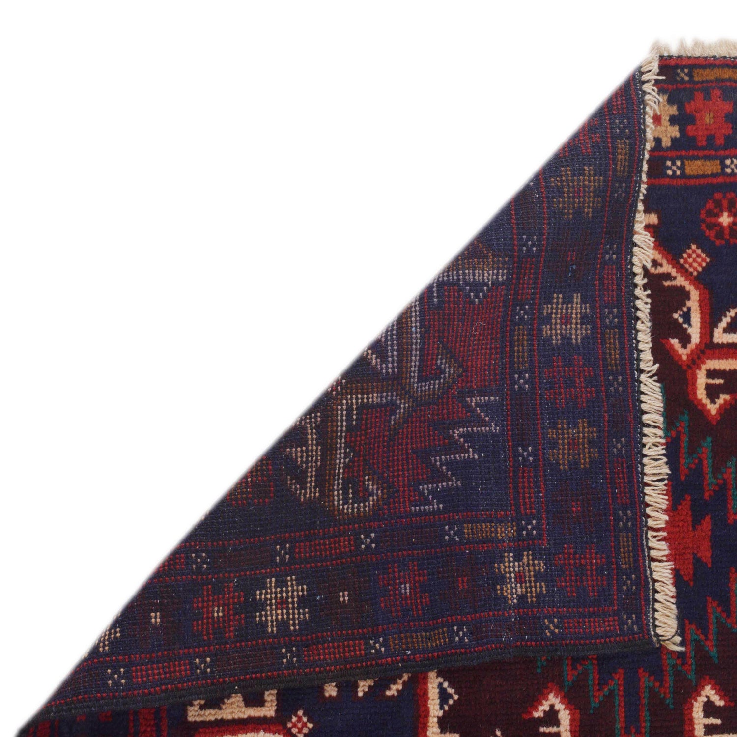 Baluchi Rug Handmade Multi Geometric 3x5 ft