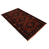 Baluchi Rug Handmade Red Geometric 4x6 ft