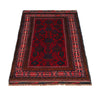 Baluchi Rug Handmade Red Geometric 3x5 ft
