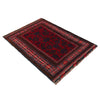 Baluchi Rug Handmade Red Geometric 3x5 ft