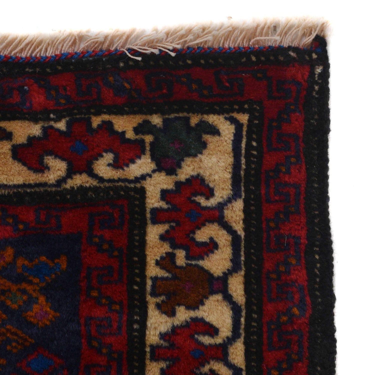Baluchi Rug Handmade Multi Geometric 2x4 ft
