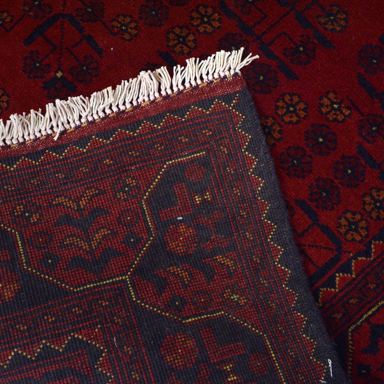 Khal Mohammadi Rug Handmade Red 4x7 ft
