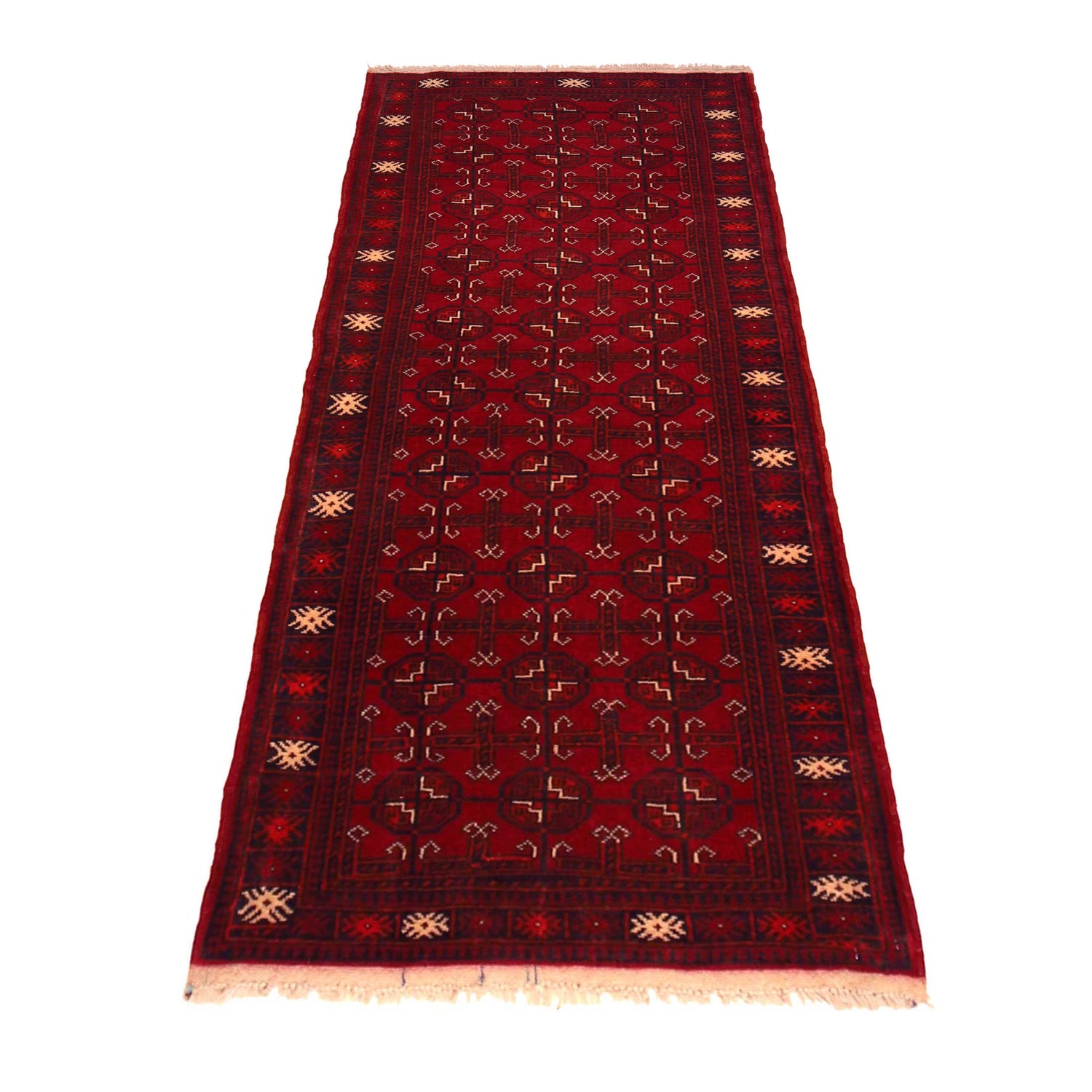 Bokhara Rug Handmade Red Medallion 6' Runner