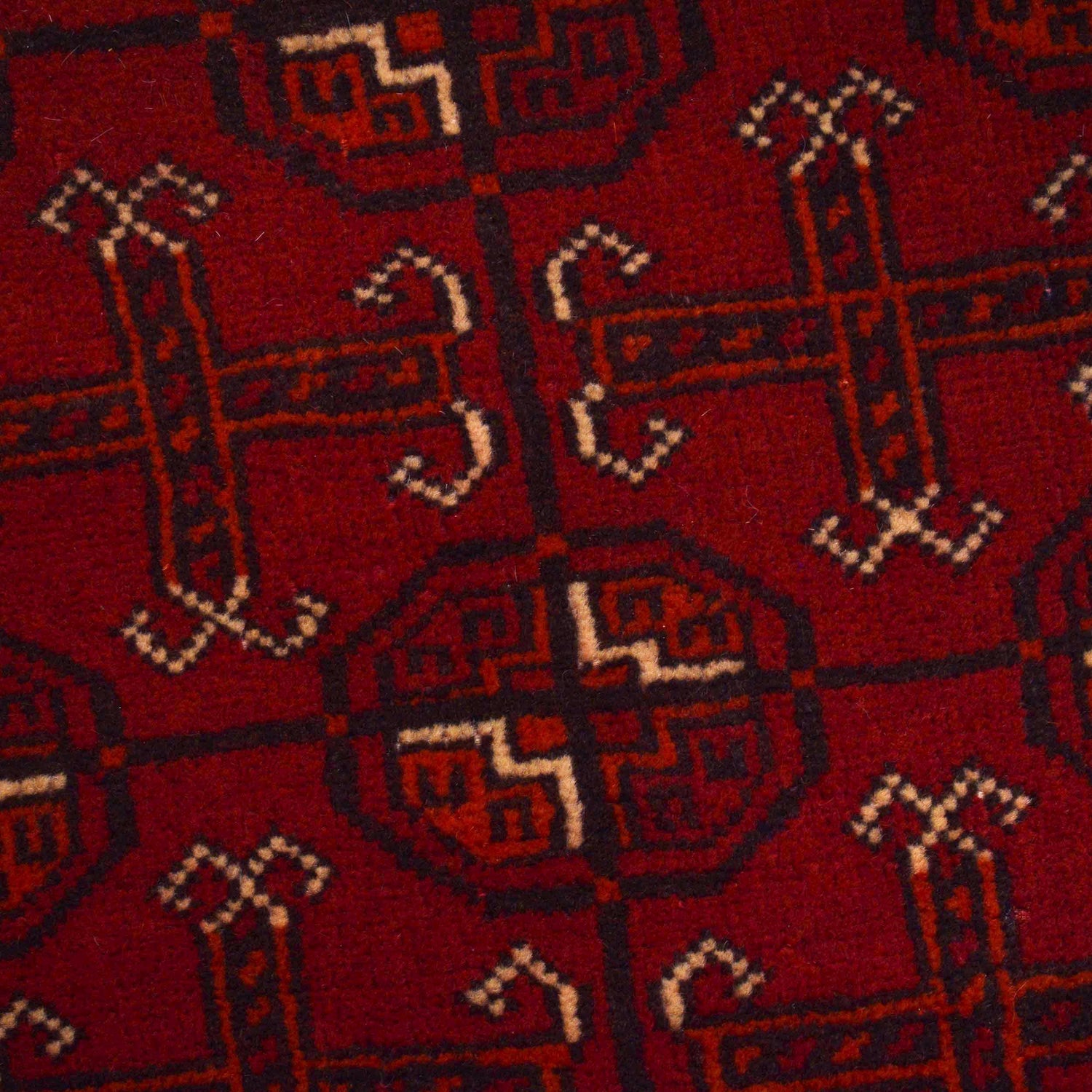 Bokhara Rug Handmade Red Medallion 6' Runner