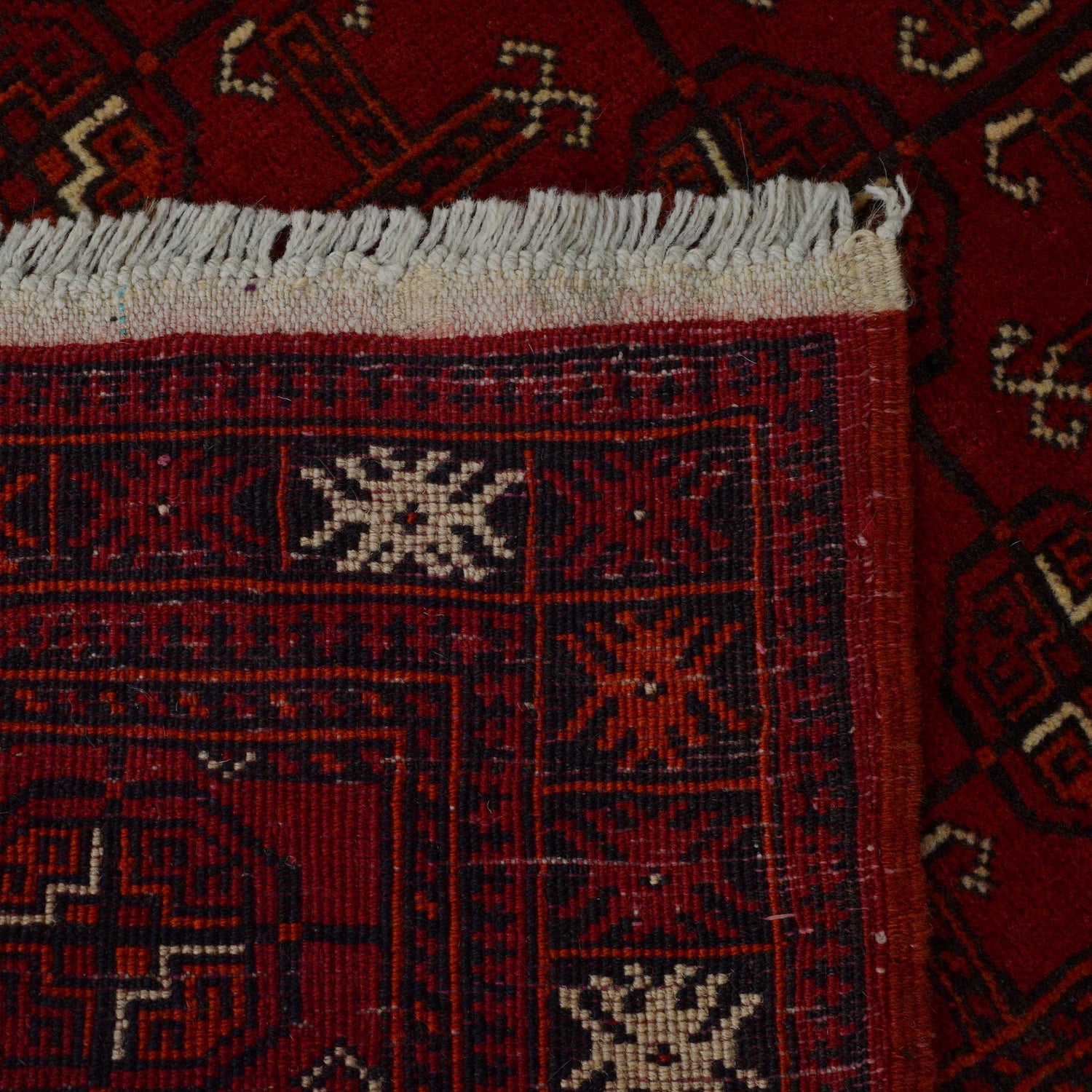 Bokhara Rug Handmade Red Medallion 6' Runner