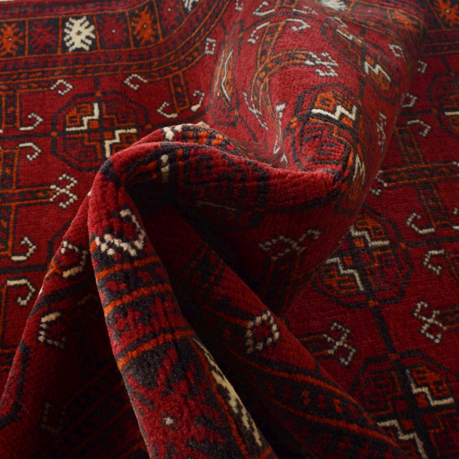 Bokhara Rug Handmade Red Medallion 6' Runner