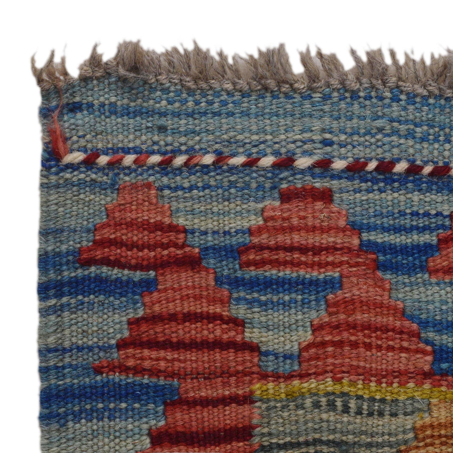 Handmade Multi Kilim Geometric 5' Runner