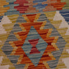 Handmade Multi Kilim Geometric 5' Runner