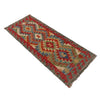 Handmade Multi Kilim Geometric 5' Runner