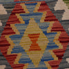 Handmade Multi Kilim Geometric 5' Runner