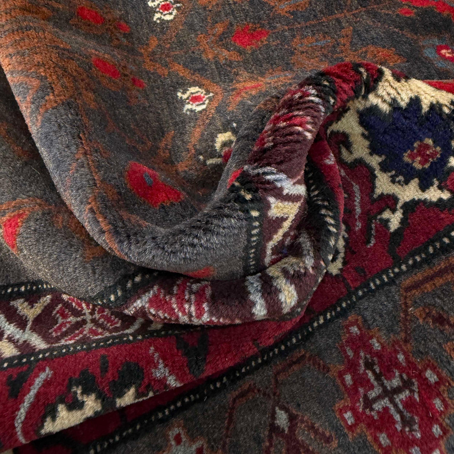 Baluchi Rug Handmade Multi Geometric 3x5 ft