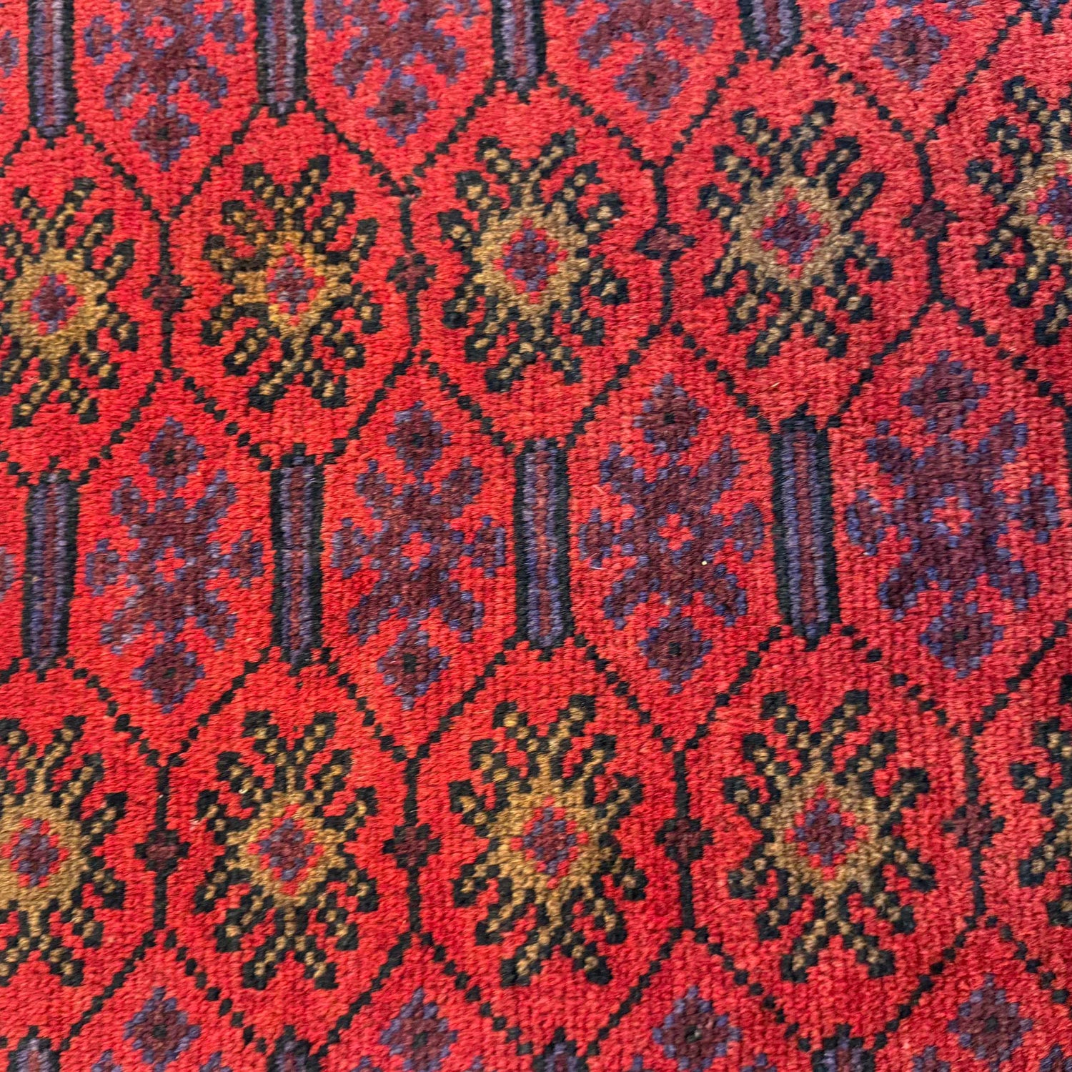 Baluchi Rug Handmade Red Geometric 2x4 ft