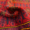 Baluchi Rug Handmade Red Geometric 2x4 ft