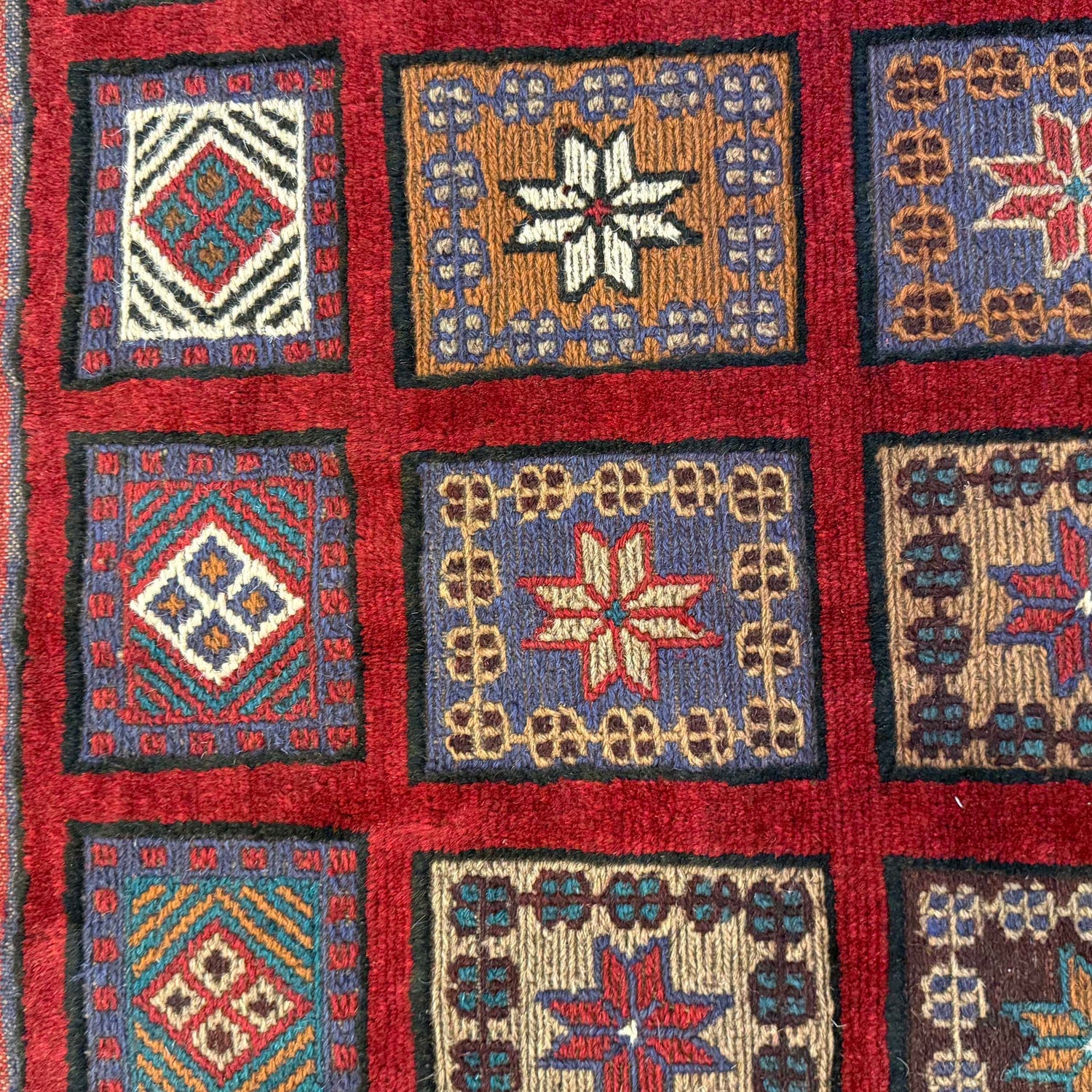 Barjasta Area Rug Handmade Multi Floral 4x6 ft