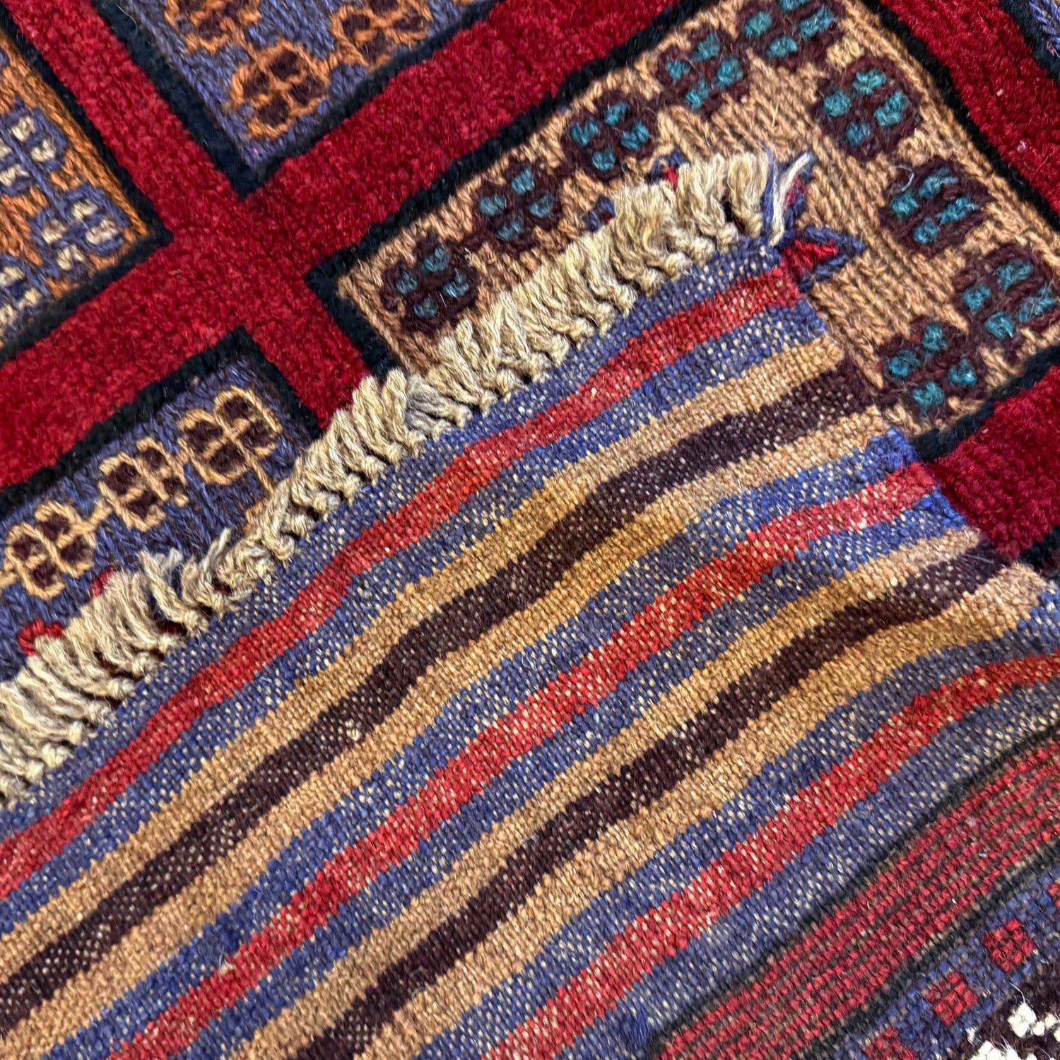 Barjasta Area Rug Handmade Multi Floral 4x6 ft