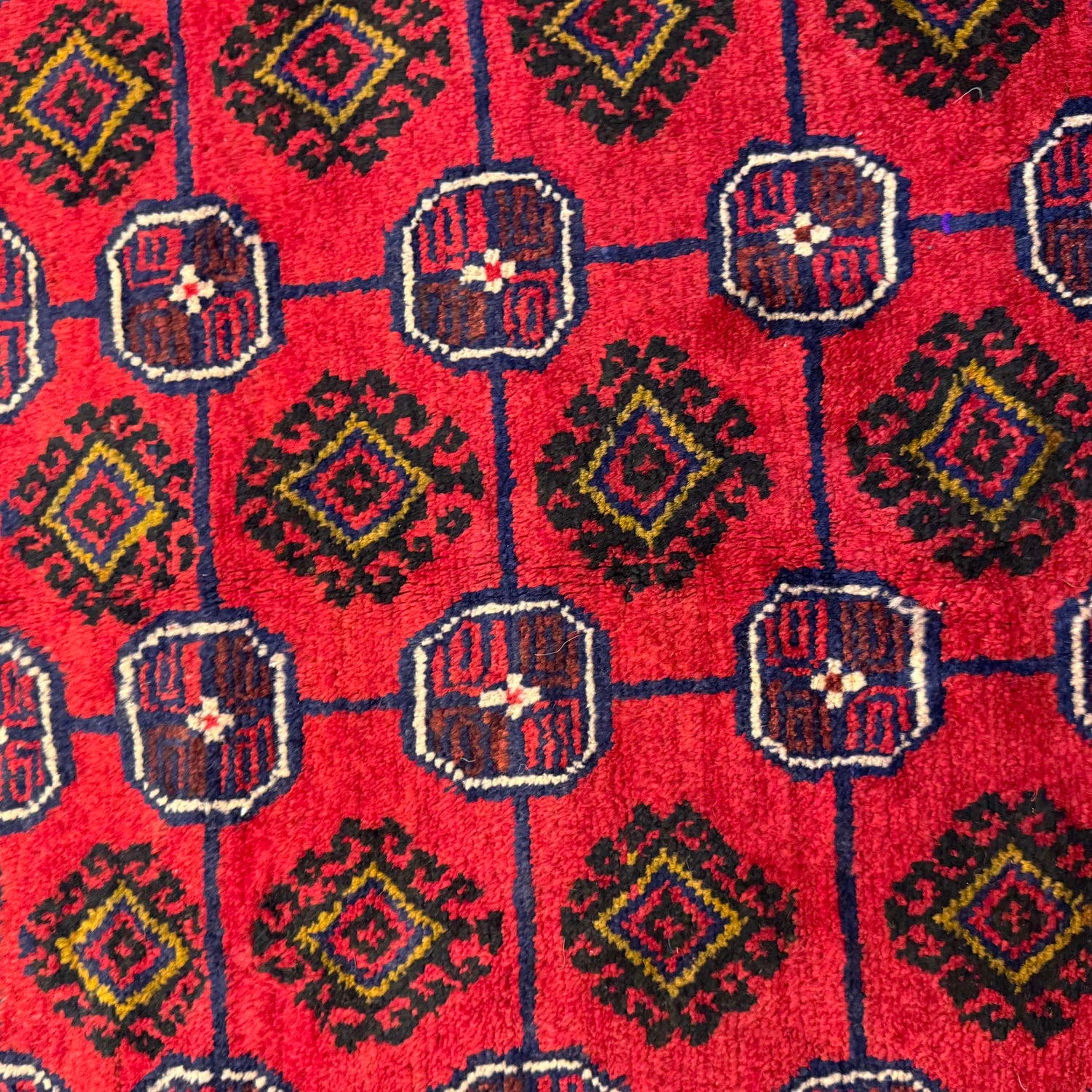 Baluchi Rug Handmade Red Floral 4x6 ft