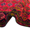 Baluchi Rug Handmade Red Floral 4x6 ft
