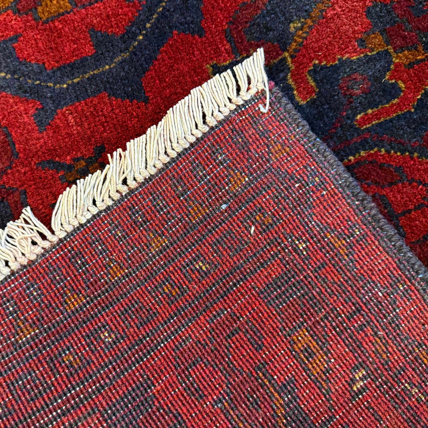 Khal Mohammadi Rug Handmade Red 3x5 ft