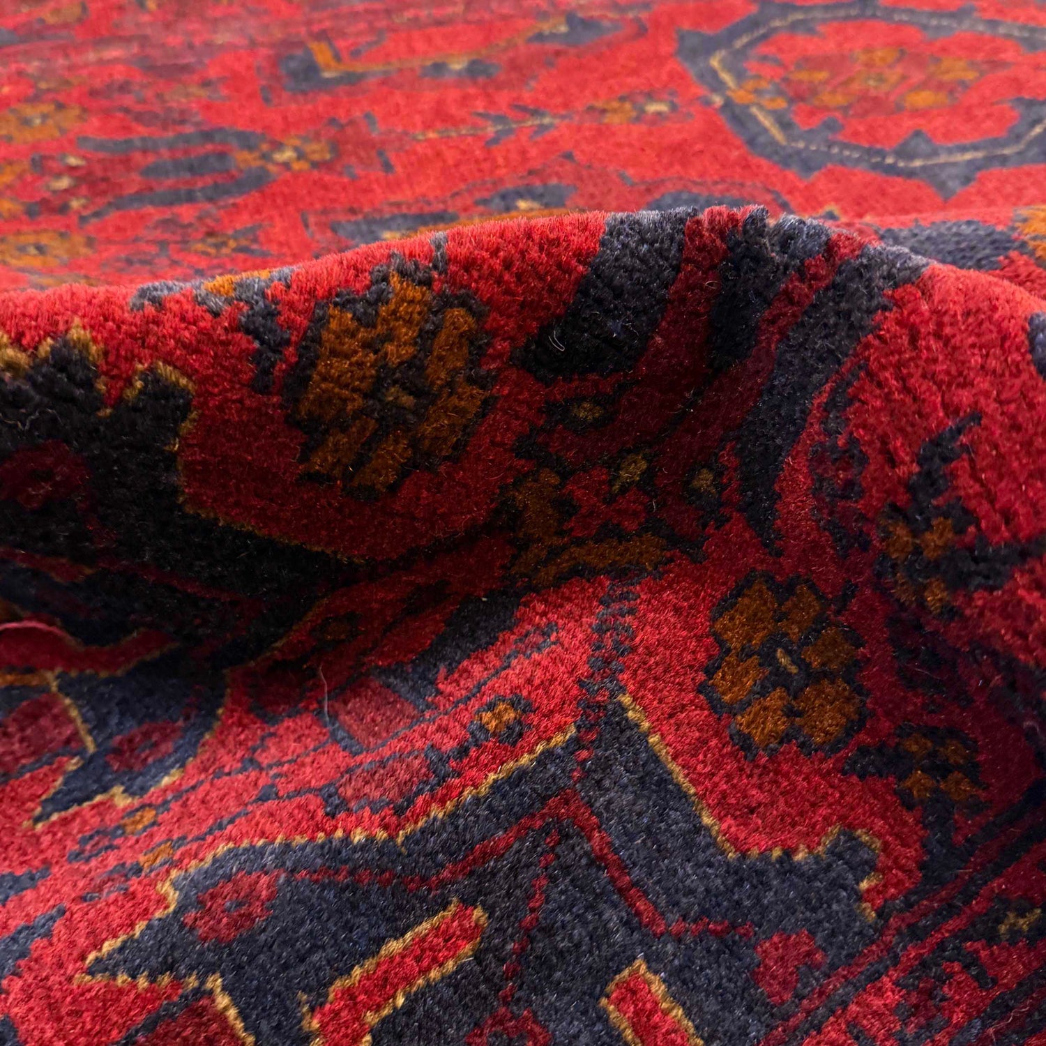 Khal Mohammadi Rug Handmade Red 3x5 ft