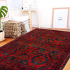 Khal Mohammadi Rug Handmade Red 3x5 ft