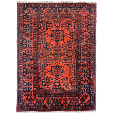 Khal Mohammadi Rug Handmade Red 3x5 ft