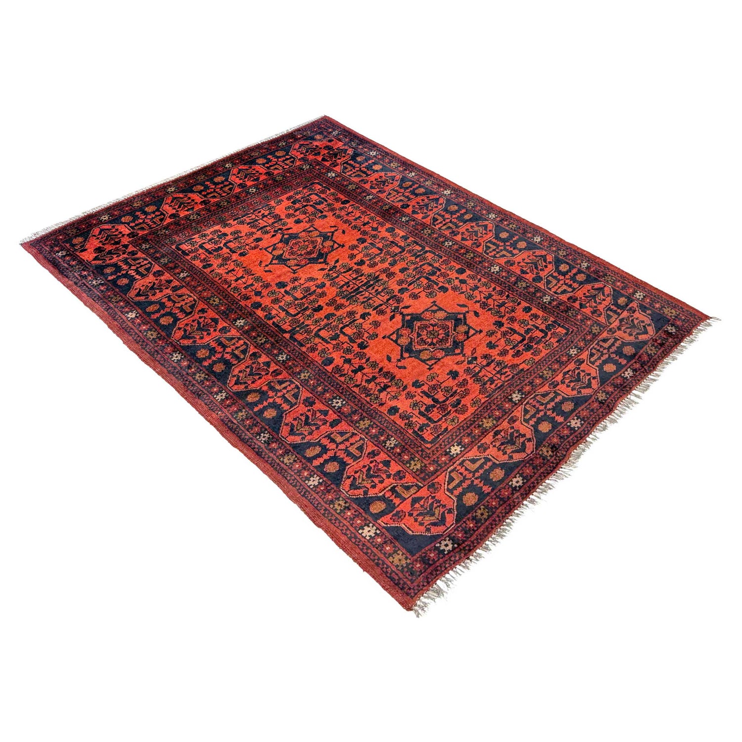 Khal Mohammadi Rug Handmade Red 3x5 ft