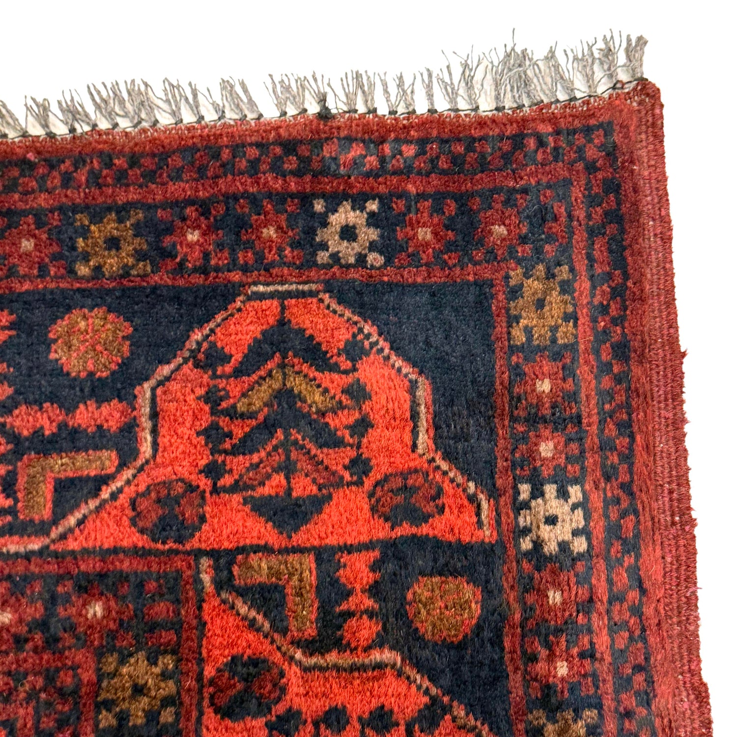 Khal Mohammadi Rug Handmade Red 3x5 ft