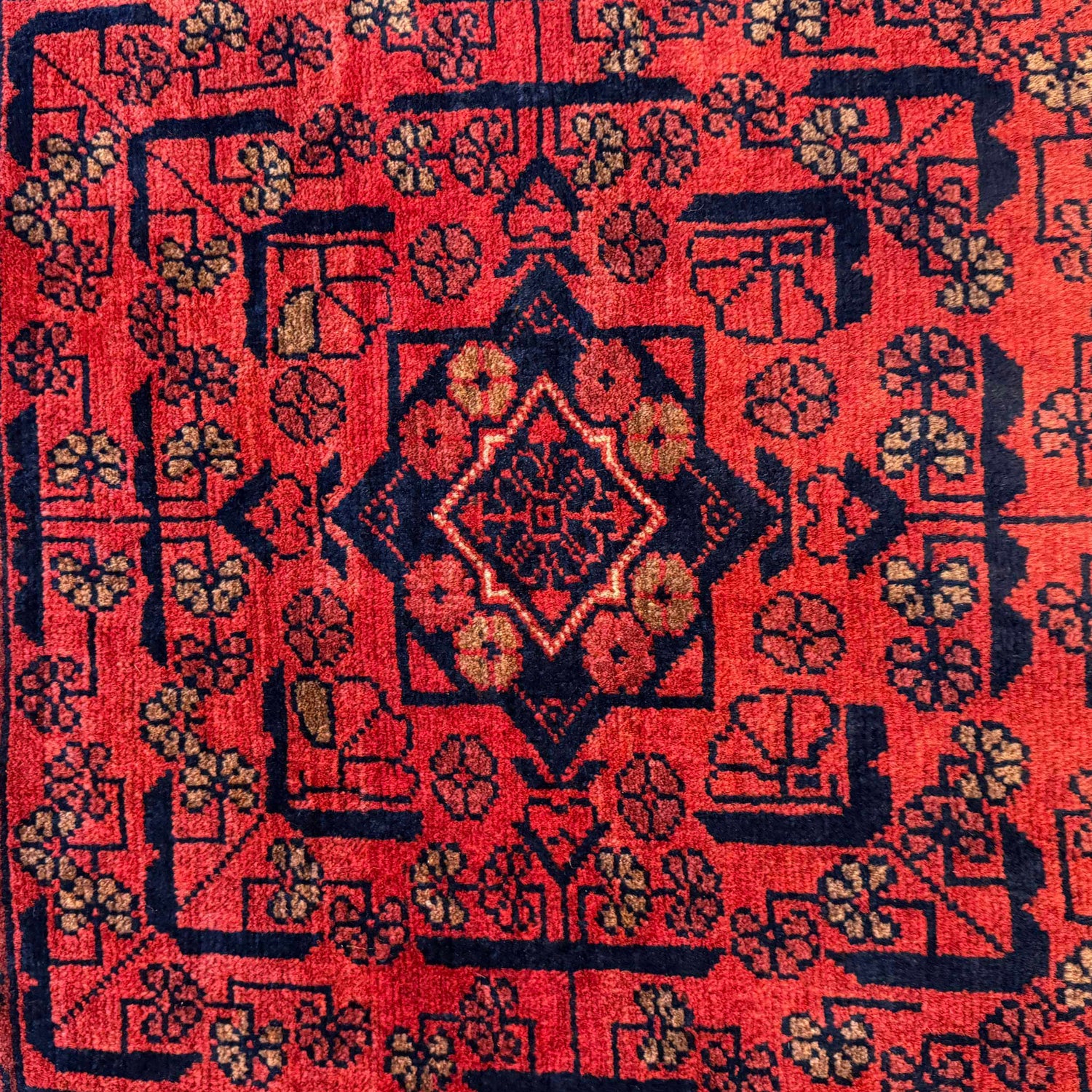 Khal Mohammadi Rug Handmade Red 3x5 ft