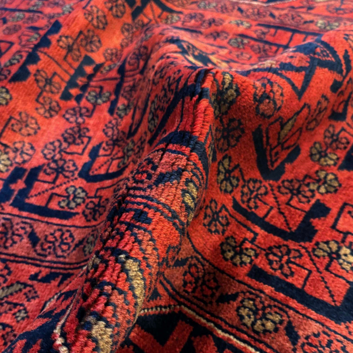 Khal Mohammadi Rug Handmade Red 3x5 ft