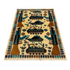 War Area Rug Handmade Beige Riffle + Tank + Helicopter 2x4