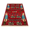War Area Rug Handmade Red Riffle + Tank + Helicopter +
