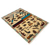 War Area Rug Handmade Beige Riffle + Tank + Helicopter +