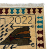 War Area Rug Handmade Beige Riffle + Tank + Helicopter +