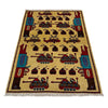 War Area Rug Handmade Yellow Riffle + Tank + Helicopter +