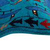 War Area Rug Handmade Blue Riffle + Tank + Helicopter +