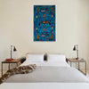 War Area Rug Handmade Blue Riffle + Tank + Helicopter +