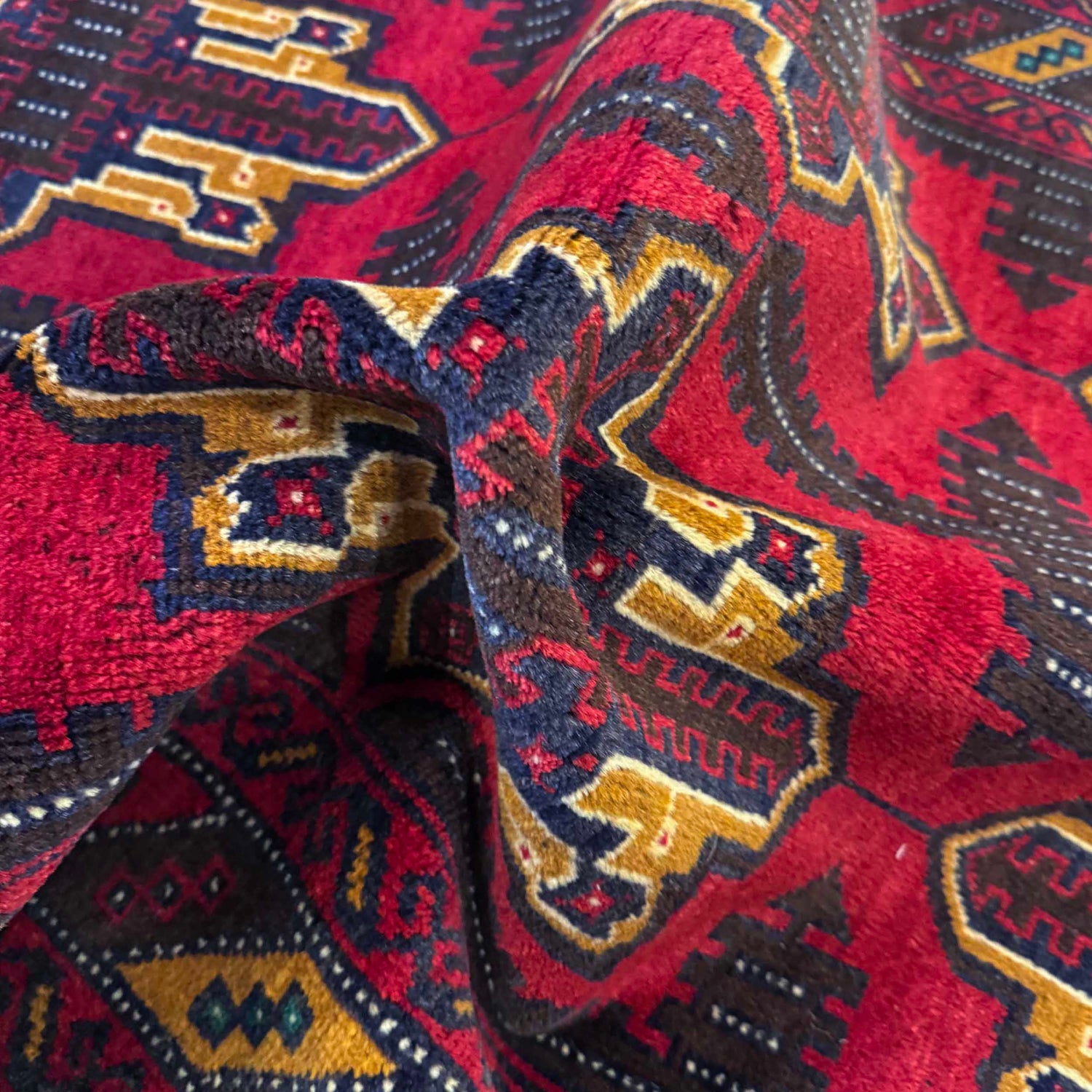 Baluchi Rug Handmade Multi Geometric 3x5 ft