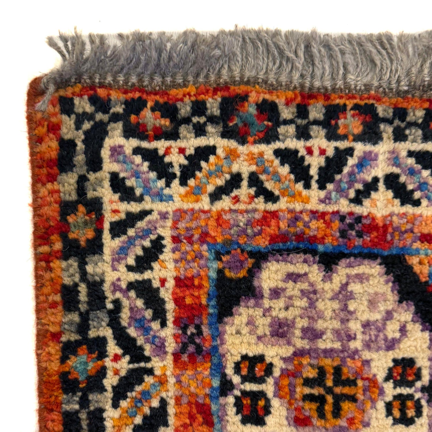 Shirazi Runner Rug Handmade Multi Medallion 10' Runner