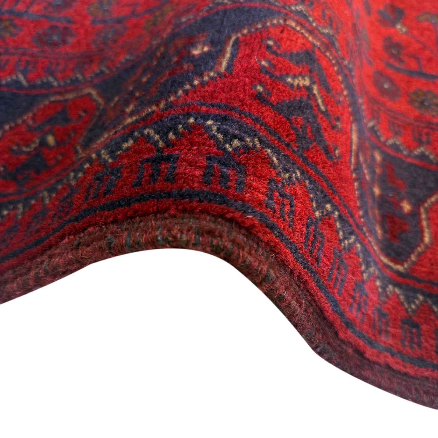 Khal Mohammadi Rug Handmade Red 4x7 ft