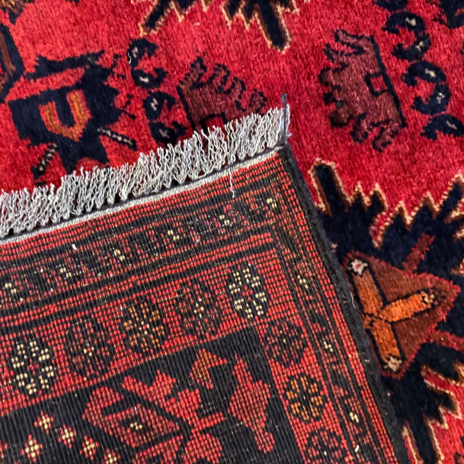 Khal Mohammadi Rug Handmade Red 3x5 ft