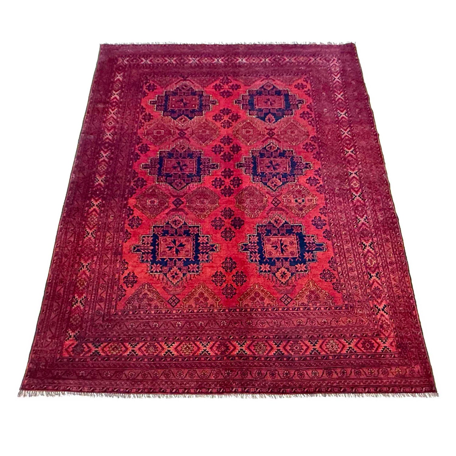 Khal Mohammadi Rug Handmade Red 7x10 ft