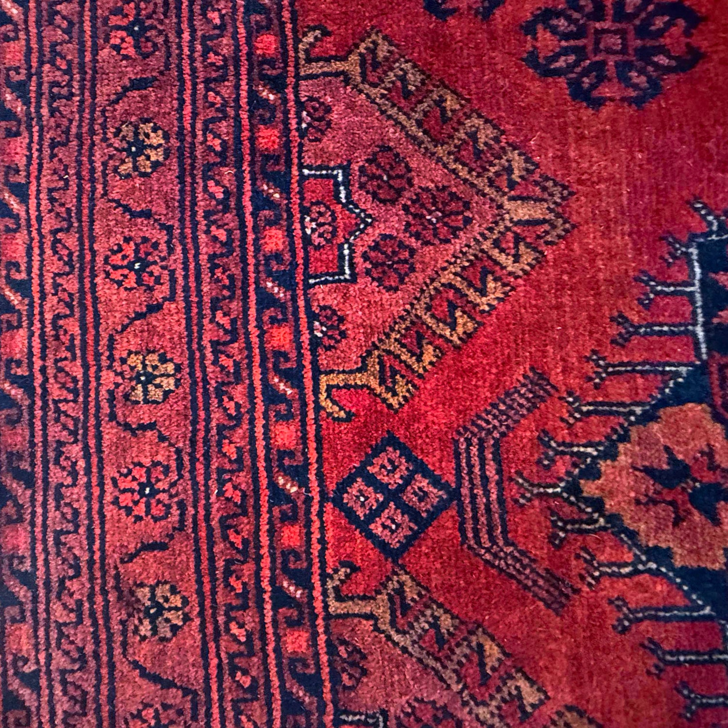 Khal Mohammadi Rug Handmade Red 7x10 ft