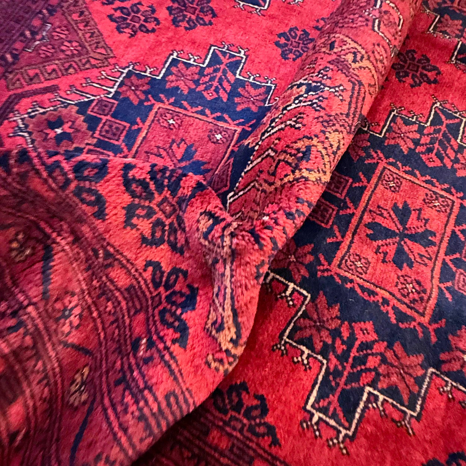 Khal Mohammadi Rug Handmade Red 7x10 ft