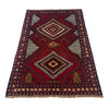 Baluchi Rug Handmade Multi Geometric 2x4 ft